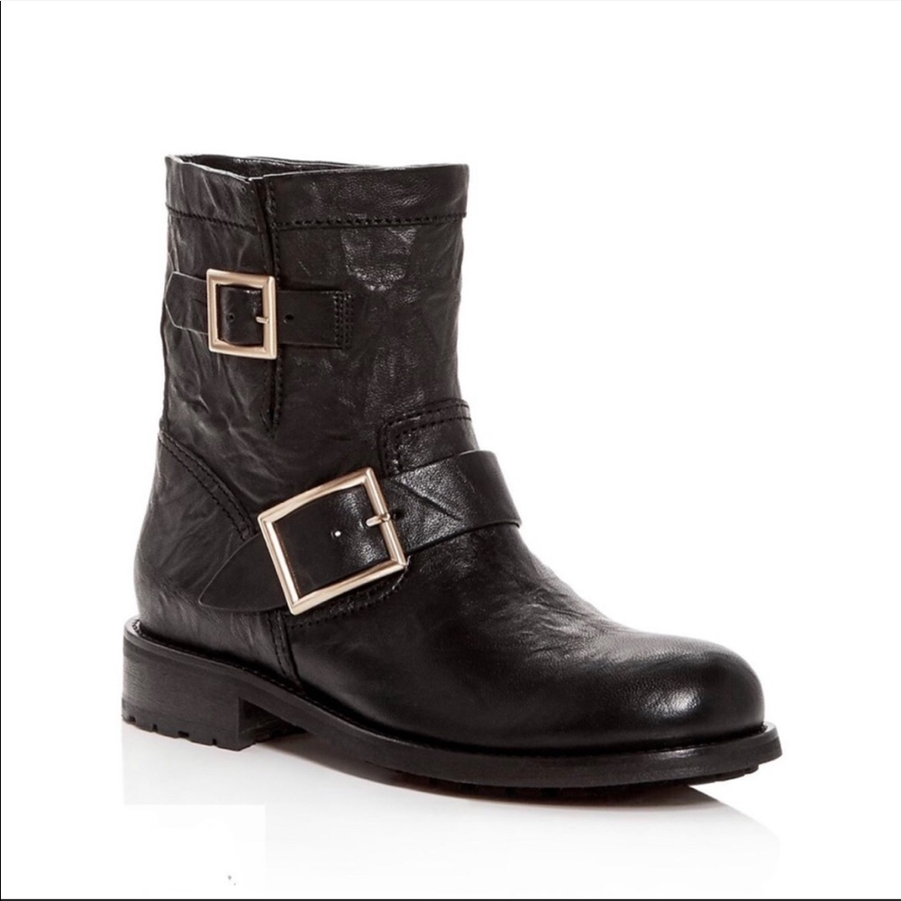 JIMMY CHOO Moto Boots - sz 38,5